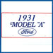 Model A Ford - Mike's "A" Ford-able Parts - License Plates - 1931