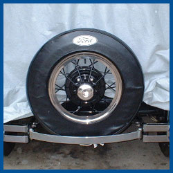 Spare Tire Cover - 21" Black