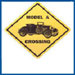 Model A Crossing Sign - Roadster