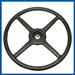 Keyed Steering Wheel - Import - Black