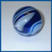 Glass Shifter Knobs - Round - Blue and White - A7213BW