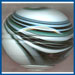 Glass Shifter Knob - Mushroom - Green & White - A7213GWM