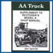 AA Truck - Supplement To Restorers Model A Shop Manual