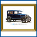 Framed Ford Color Print - 1929 Fordor Briggs Sedan - 60A