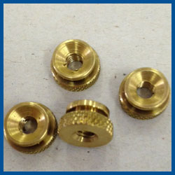 set of 4 A11T NEW Ford Model T spark plug knurl nuts brass For original plugs