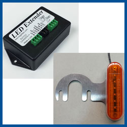 LED Extender with 2 Amber Bucket Brackets