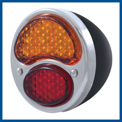 Complete Commercial Right Hand LED Tail Light - 12 Volt - Half Amber- Buy Online!