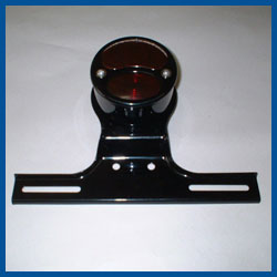 !! NATIONAL BACKORDER !! Complete Drum Tail Light - Commercial - Right - Black - Model A Ford - Buy