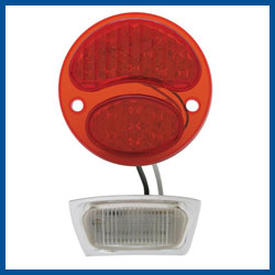 LED Replacement Tail Light  - All Red - 12 Volt - Left - Model A Ford - Buy Online!