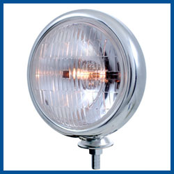 Fog Lamp with Chrome Housing - 12 Volt - Clear Lens