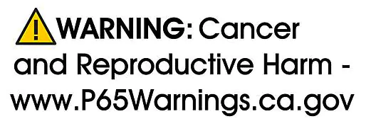 Prop 65 Warning Label
